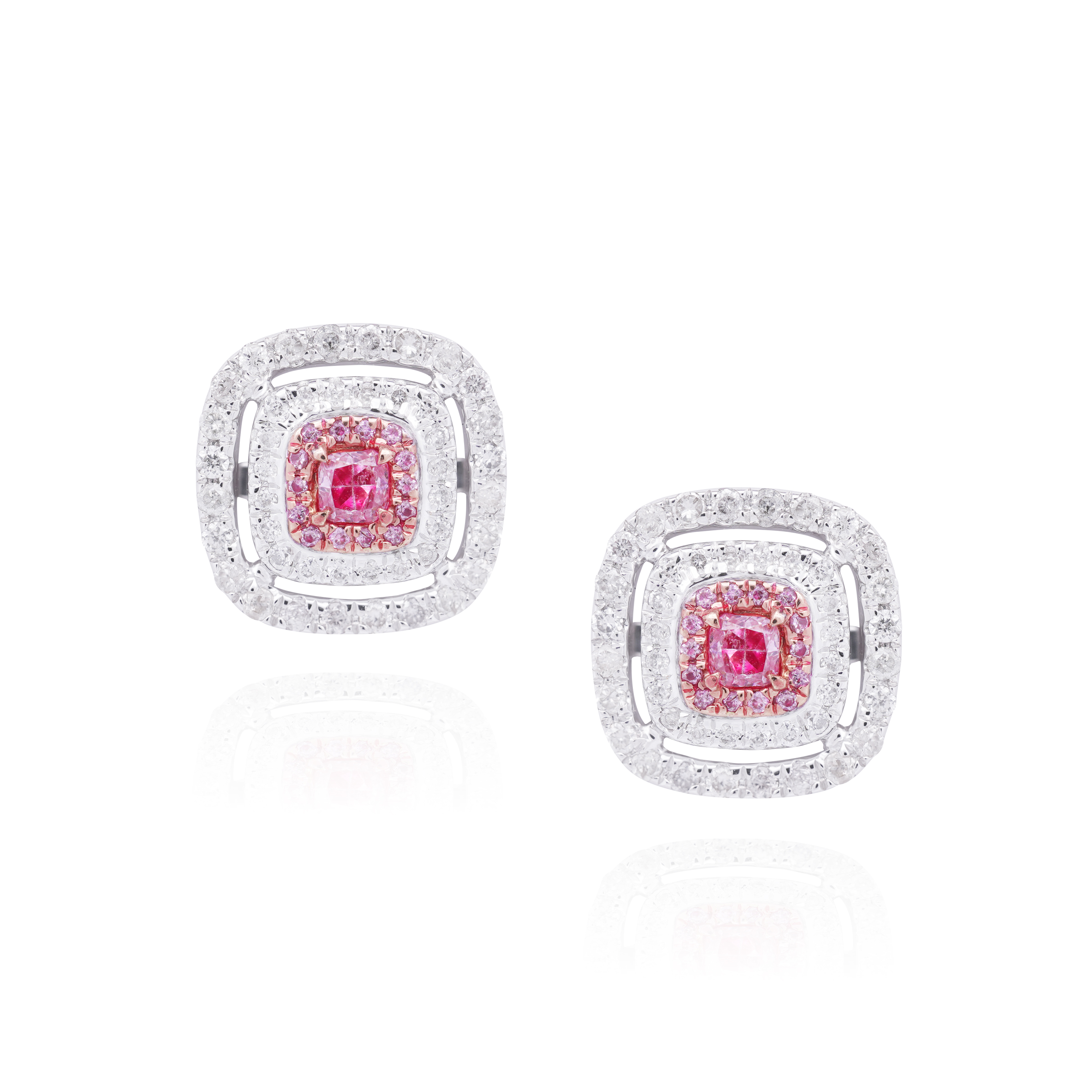 Nelio Pink Diamond Earrings